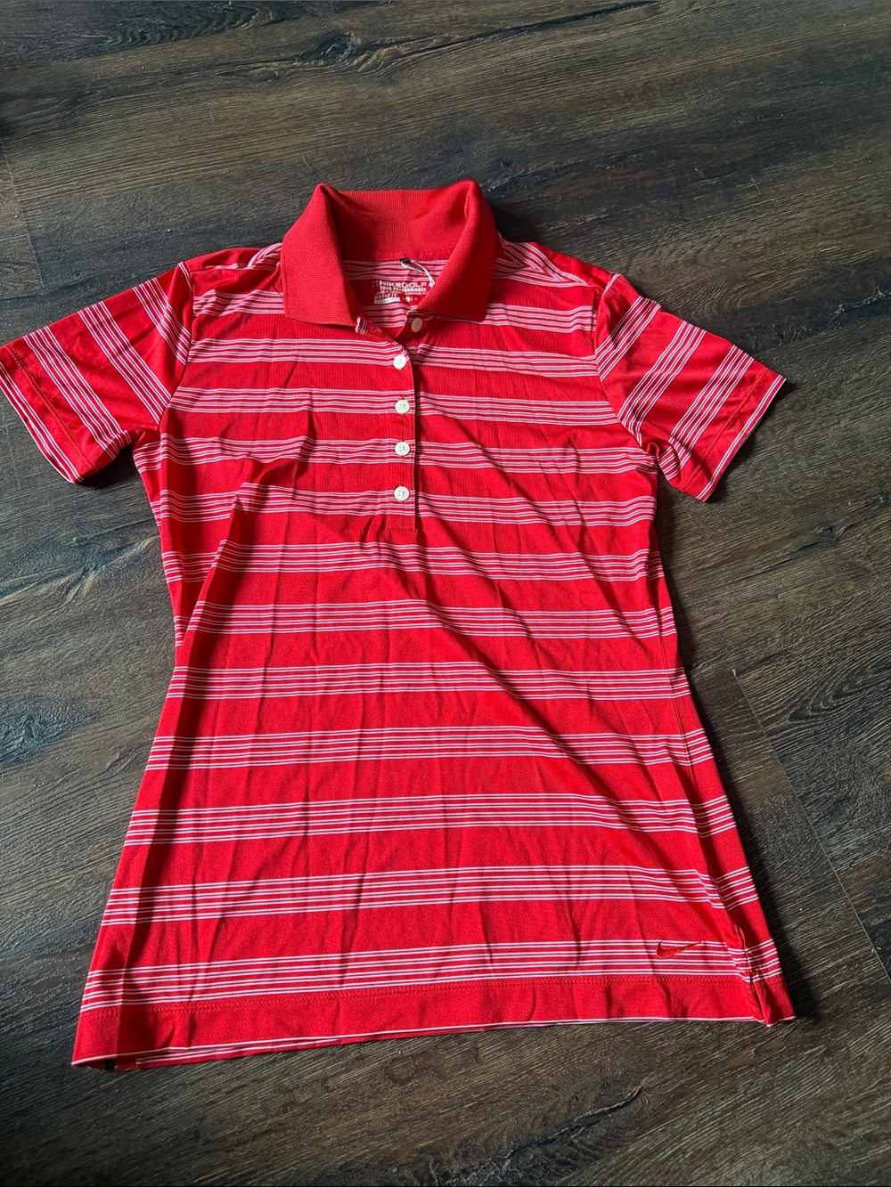 Nike Red Golf Dri-FIT Performance Polo